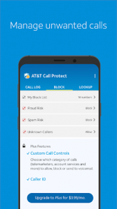 اسکرین شات برنامه AT&T Call Protect 2