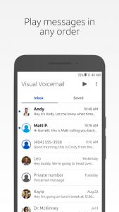اسکرین شات برنامه AT&T Visual Voicemail 1