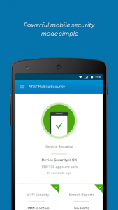 اسکرین شات برنامه AT&T Mobile Security 1