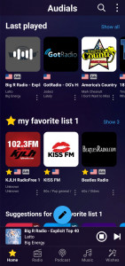اسکرین شات 3 برنامه Audials Play: Radio & Podcasts
