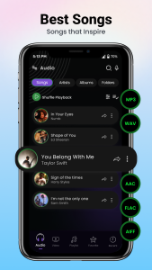 اسکرین شات 3 برنامه Music Player & MP3 Music