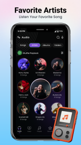 اسکرین شات 2 برنامه Music Player & MP3 Music