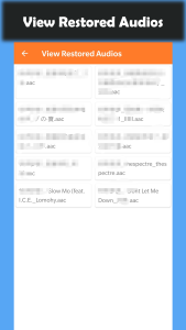 اسکرین شات 5 برنامه Deleted Audio Recovery
