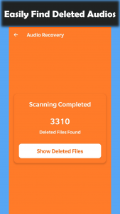 اسکرین شات برنامه Deleted Audio Recovery 2