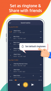 اسکرین شات برنامه Voice Changer 4