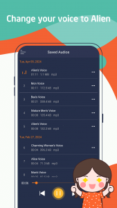 اسکرین شات برنامه Voice Changer 2