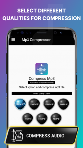 اسکرین شات برنامه Mp3 Compressor & Resizer 3