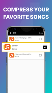 اسکرین شات 4 برنامه Mp3 Compressor & Resizer