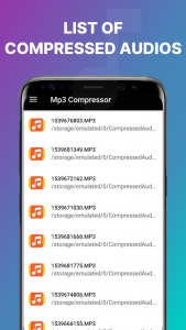 اسکرین شات 5 برنامه Mp3 Compressor & Resizer