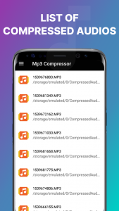 اسکرین شات برنامه Mp3 Compressor & Resizer 5