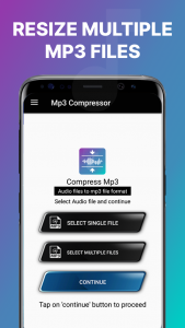 اسکرین شات برنامه Mp3 Compressor & Resizer 2