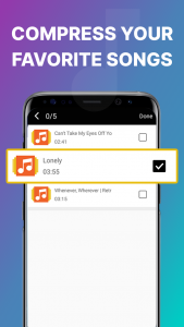 اسکرین شات برنامه Mp3 Compressor & Resizer 4