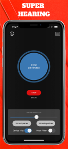 اسکرین شات 1 برنامه Hear Boost: Recording Ear Aid