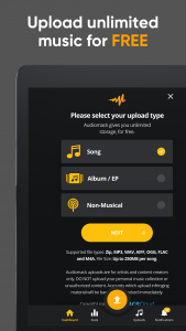 اسکرین شات برنامه Audiomack Creator-Upload Music 7