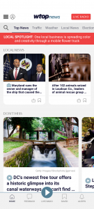 اسکرین شات 1 برنامه WTOP News: DC, MD and VA News
