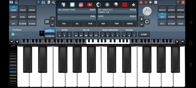 اسکرین شات 1 برنامه Arranger Keyboard