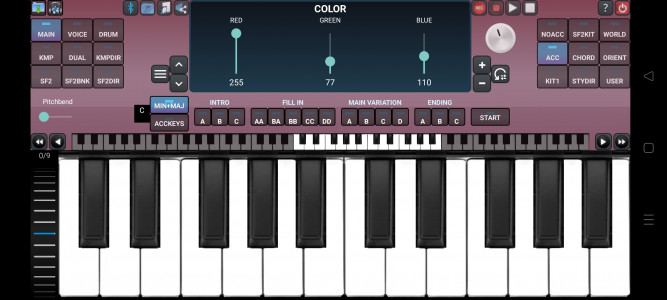 اسکرین شات 3 برنامه Arranger Keyboard