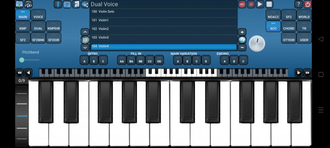 اسکرین شات برنامه Arranger Keyboard 5