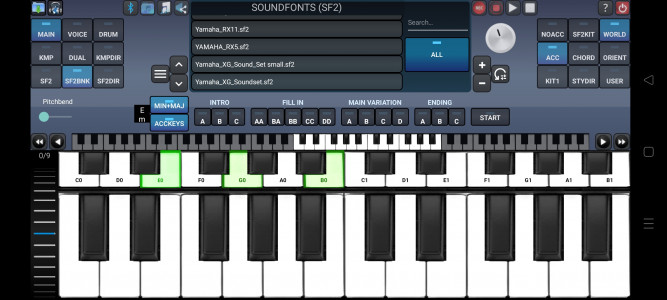 اسکرین شات 6 برنامه Arranger Keyboard