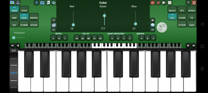 اسکرین شات برنامه Arranger Keyboard 3