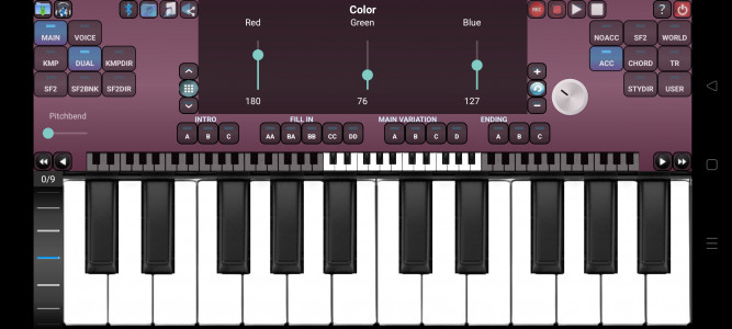 اسکرین شات برنامه Arranger Keyboard 2