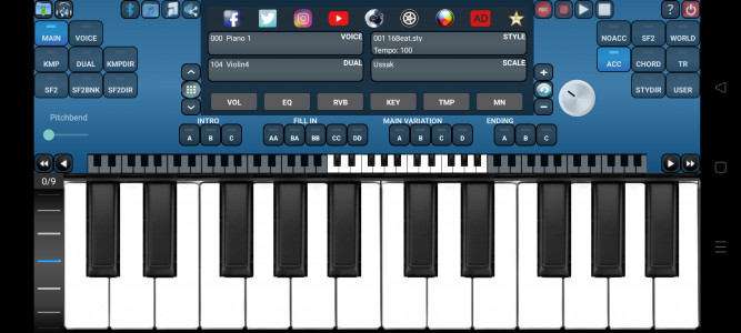 اسکرین شات برنامه Arranger Keyboard 1