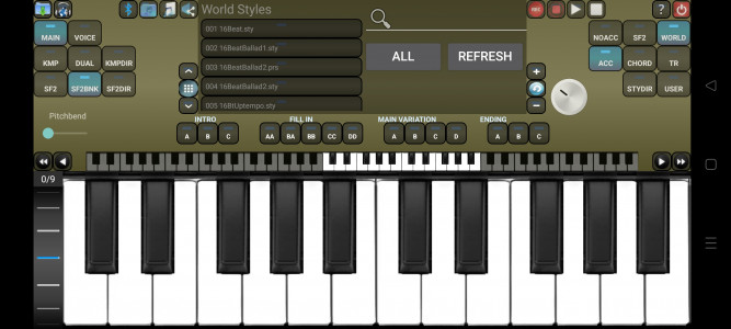 اسکرین شات برنامه Arranger Keyboard 8