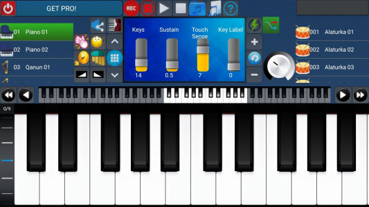 اسکرین شات برنامه Portable ORG Keyboard 3