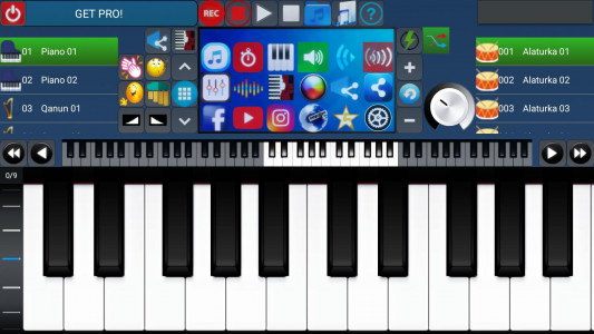 اسکرین شات برنامه Portable ORG Keyboard 1