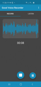 اسکرین شات برنامه Good Voice Recorder - Sound & Audio Recorder 1
