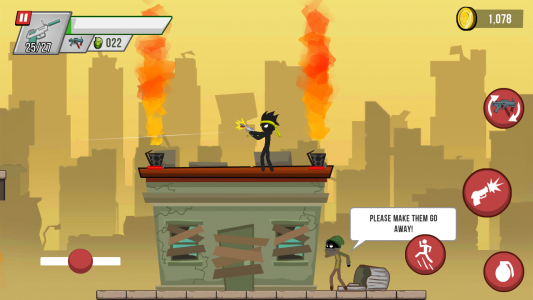 اسکرین شات بازی Stickman vs Zombies 6