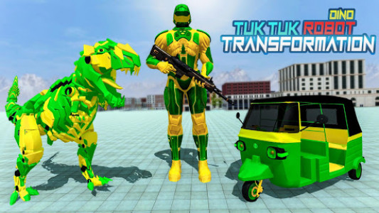 اسکرین شات بازی Tuk Tuk Auto Rickshaw Transform Dinosaur Robot 5