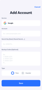 اسکرین شات 2 برنامه Authenticator Secure App