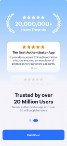 اسکرین شات برنامه Authenticator App 2