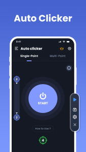 اسکرین شات 1 برنامه Auto Clicker App - Auto Tapper