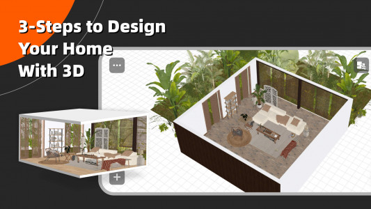 اسکرین شات 1 برنامه Homestyler - Home Design Game