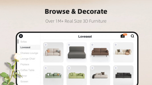 اسکرین شات 4 برنامه Homestyler - Home Design Game