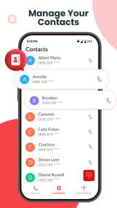 اسکرین شات 2 برنامه Phone Dialer & Recorder