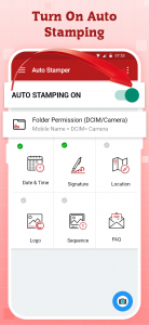 اسکرین شات 2 برنامه Auto Stamper™: Date Timestamp