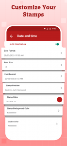 اسکرین شات 5 برنامه Auto Stamper™: Date Timestamp