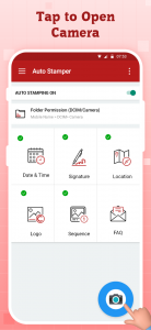 اسکرین شات 3 برنامه Auto Stamper™: Date Timestamp