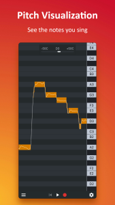 اسکرین شات 2 برنامه Nail the Pitch - Vocal Monitor