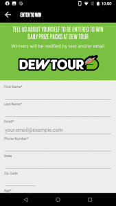 اسکرین شات برنامه Dew Tour Contest Series 5