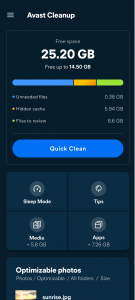 اسکرین شات برنامه Avast Cleanup – Phone Cleaner 1