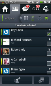 اسکرین شات برنامه Avaya one-X® Mobile for IPO 4