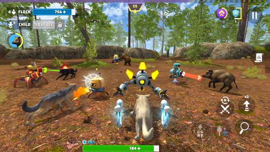 اسکرین شات بازی Wolf Hero: Animals vs Robots 2