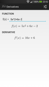 اسکرین شات برنامه Derivatives 1