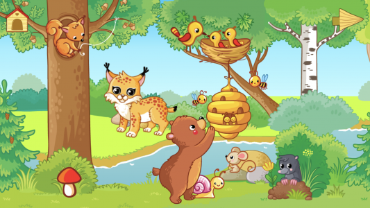 اسکرین شات برنامه Baby animal games: fun puzzle! 7