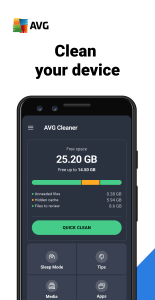 اسکرین شات برنامه AVG Cleaner – Storage Cleaner 1