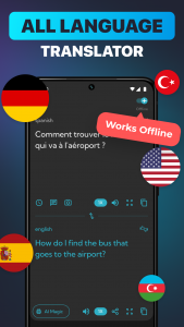 اسکرین شات برنامه AI Voice Translator: Translate 1